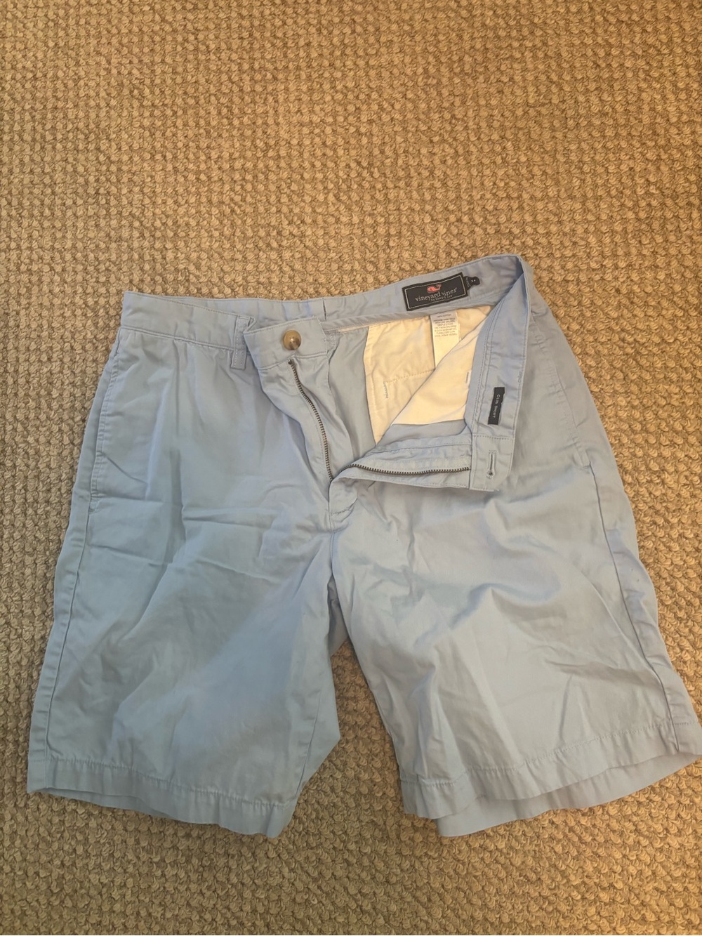 Vineyard Vines ~ Light Blue Men’s Cotton Chino Shorts